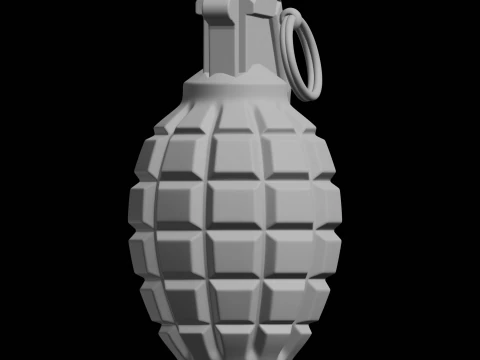 Grenade 3D Print Model Weapon 3D Print Model
