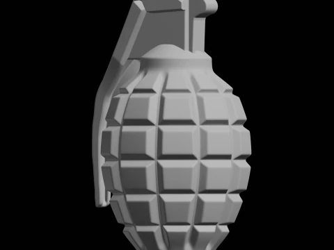 Grenade 3D Print Model Weapon 3D Print Model