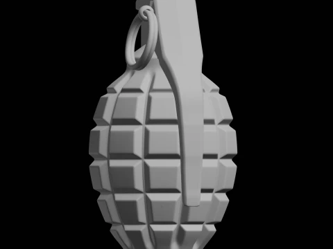 Grenade 3D Print Model Weapon 3D Print Model
