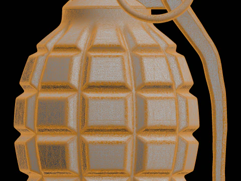 Grenade 3D Print Model Weapon 3D Print Model
