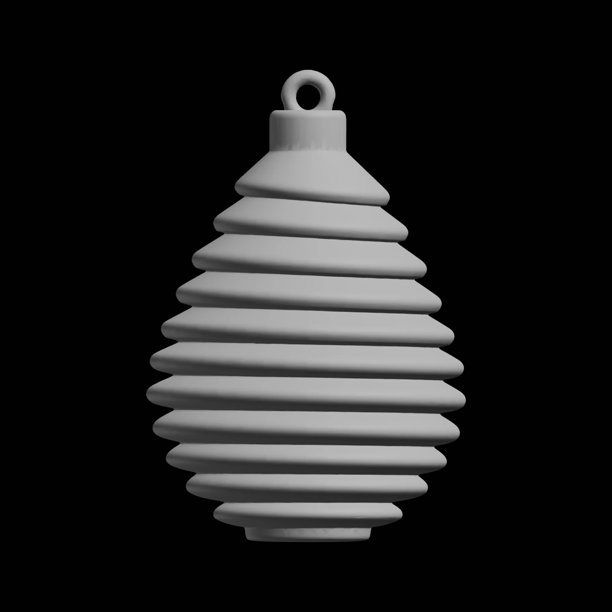 Layered Christmas Ornament Holiday Decoration 3D Print Model .c4d .max .obj .3ds .fbx .stl .blend 