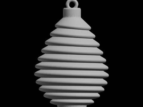 Decorazione natalizia a strati con ornamento natalizio Modello di stampa 3D