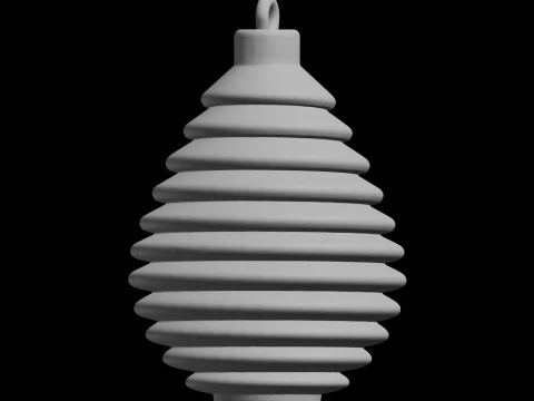 Layered Christmas Ornament Holiday Decoration 3D Print Model