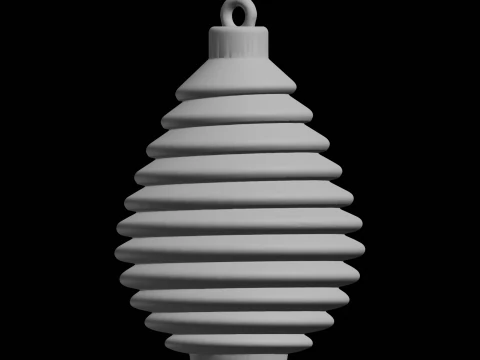 Layered Christmas Ornament Holiday Decoration 3D Print Model