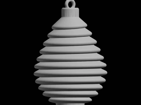 Layered Christmas Ornament Holiday Decoration 3D Print Model