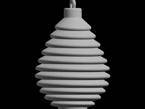 Layered Christmas Ornament Holiday Decoration 3D Print Model