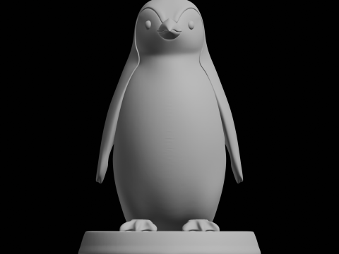 Pinguin-Tierfigur 3D Druckmodell