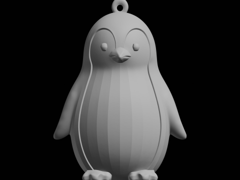 Pinguin-Schlüsselanhänger-Ornament 3D Druckmodell
