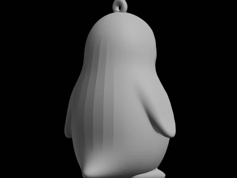 Penguin Keychain Ornament 3D Print Model