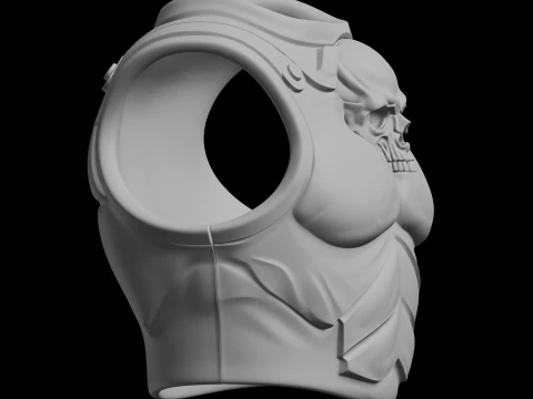 Fantasy Skull Chest Armor 3D Print Model 3D Print Model