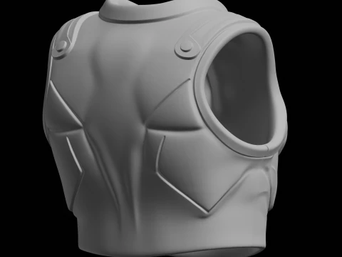 Fantasy Skull Chest Armor 3D Print Model 3D Print Model