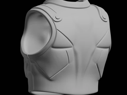 Fantasy Skull Chest Armor 3D Print Model 3D Print Model