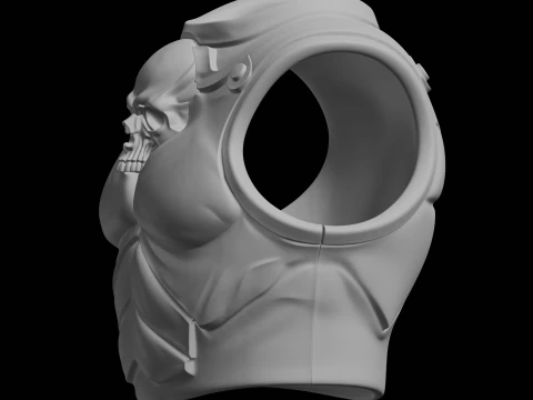 Fantasy Skull Chest Armor 3D Print Model 3D Print Model
