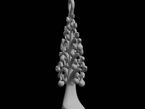 Stylized Tree Ornament 3D Print Model 3D Print Model