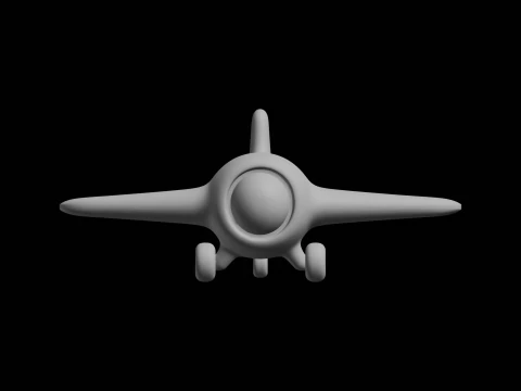 おもちゃの飛行機の3Dプリントモデル 3Dプリントモデル