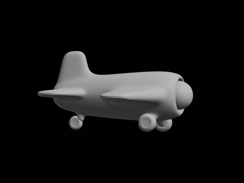 Toy Airplane 3D Print Model 3D Print Model