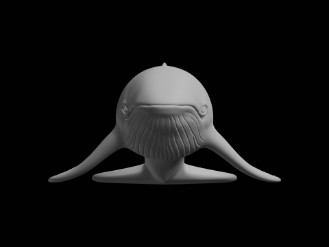 Sculpture d'animal marin de baleine Modèles 3D en vedette