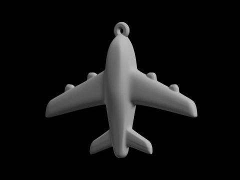 Airplane Pendant Jewelry 3D Print Model