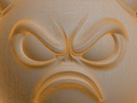 Angry Devil Emoji 3D Print Model 3D Print Model