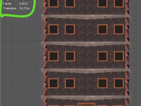 Low Poly Building Stylized 3D Model