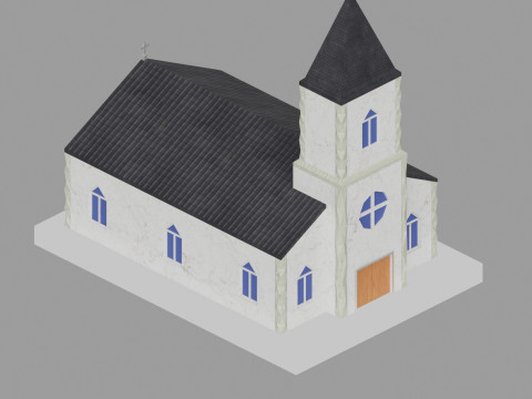 Low Poly City Pack Game Ready Buildings 3D Модель