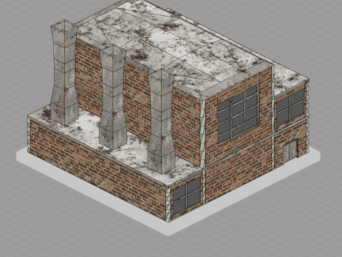 Low Poly City Pack Game Ready Buildings 3D Модель