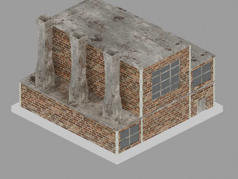 Low Poly City Pack Game Ready Buildings 3D Модель