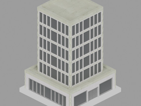 Low Poly City Pack Game Ready Buildings 3D Модель