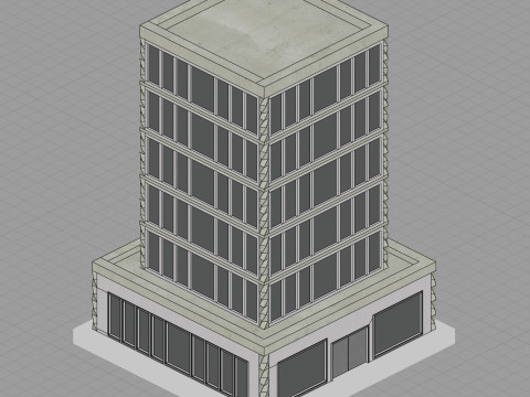 Low Poly City Pack Game Ready Buildings 3D Модель