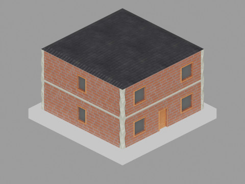 Low Poly City Pack Game Ready Buildings 3D Модель