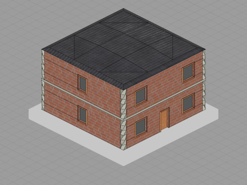 Low Poly City Pack Game Ready Buildings 3D Модель