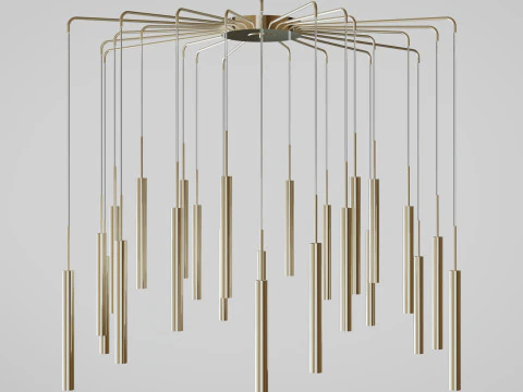 Chandelier Cometa 24 Arms pendant 3D Model