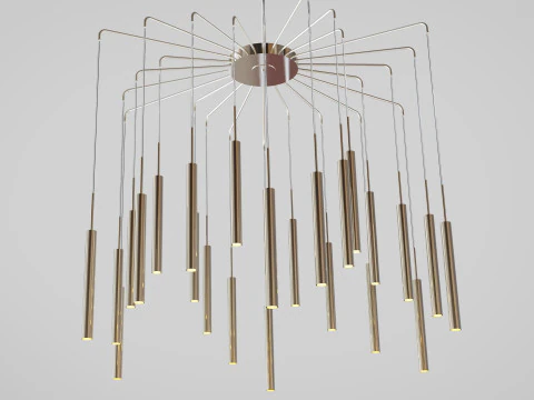 Chandelier Cometa 24 Arms pendant 3D Model