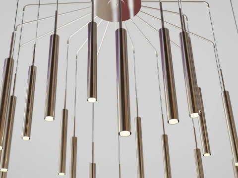 Chandelier Cometa 24 Arms pendant 3D Model