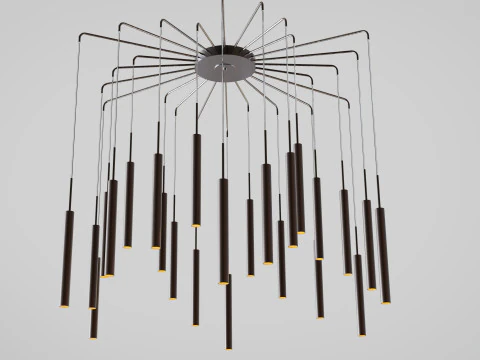Chandelier Cometa 24 Arms pendant 3D Model