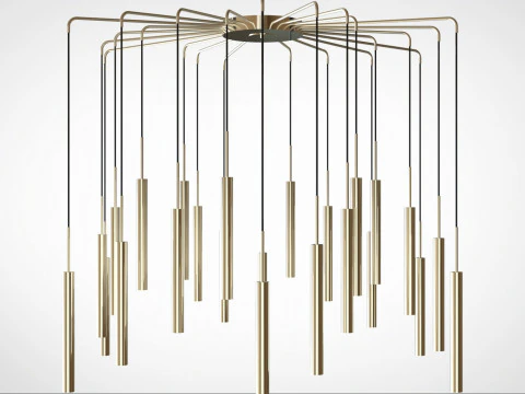 Chandelier Cometa 24 Arms pendant 3D Model