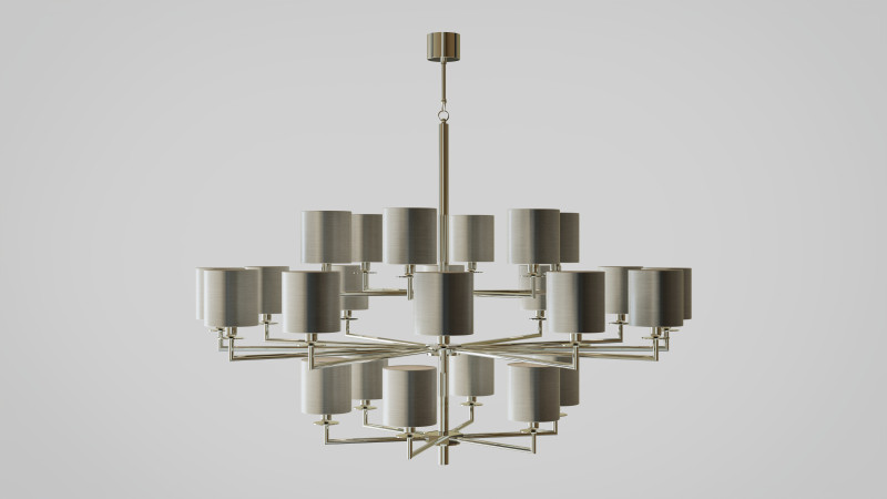 Chandelier COMETA 24 ARMS 3D Модель .c4d .max .obj .3ds .fbx .stl .blend 