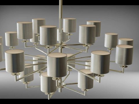 Chandelier COMETA 24 ARMS 3D Model