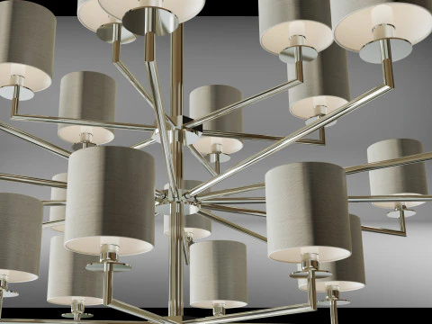 Chandelier COMETA 24 ARMS 3D Model