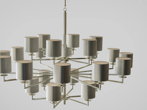 Chandelier COMETA 24 ARMS 3D Model