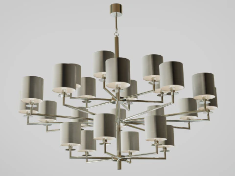 Chandelier COMETA 24 ARMS 3D Model