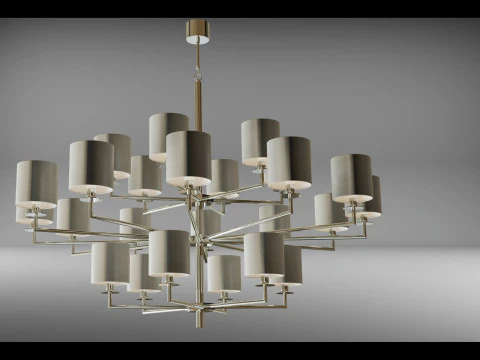 Chandelier COMETA 24 ARMS 3D Model