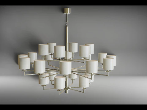 Chandelier COMETA 24 ARMS 3D Model