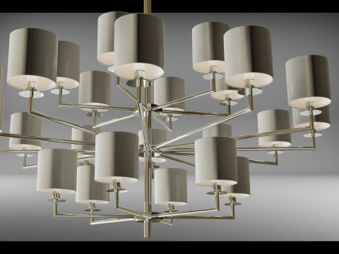 Chandelier COMETA 24 ARMS 3D Модель