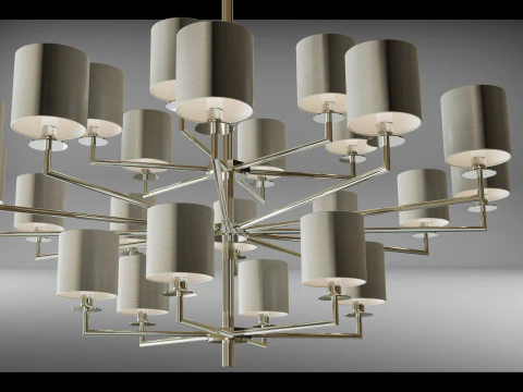Chandelier COMETA 24 ARMS 3D Model