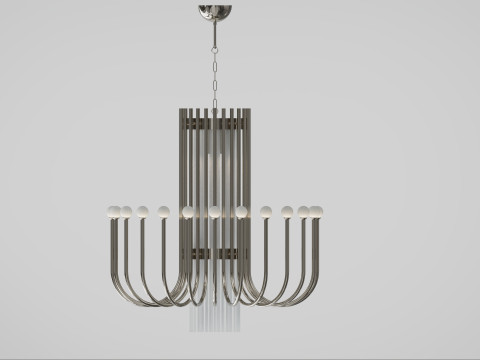 Chandelier COMETA 24 SPHERES Model 3D