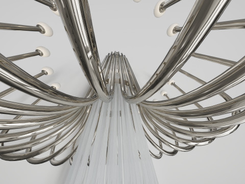 Chandelier COMETA 24 SPHERES 3Dモデル