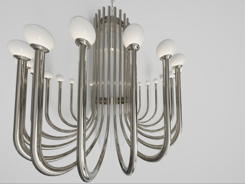 Chandelier COMETA 24 SPHERES 3Dモデル