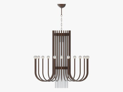 Chandelier COMETA 24 SPHERES 3Dモデル