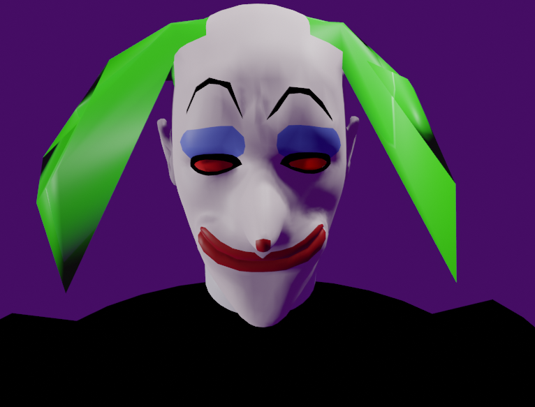 Creepy Killer Clown Modello 3D .c4d .max .obj .3ds .fbx .stl .blend 